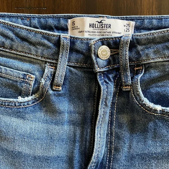 Hollister curvy ultra high rise vintage straight - Picture 5 of 6
